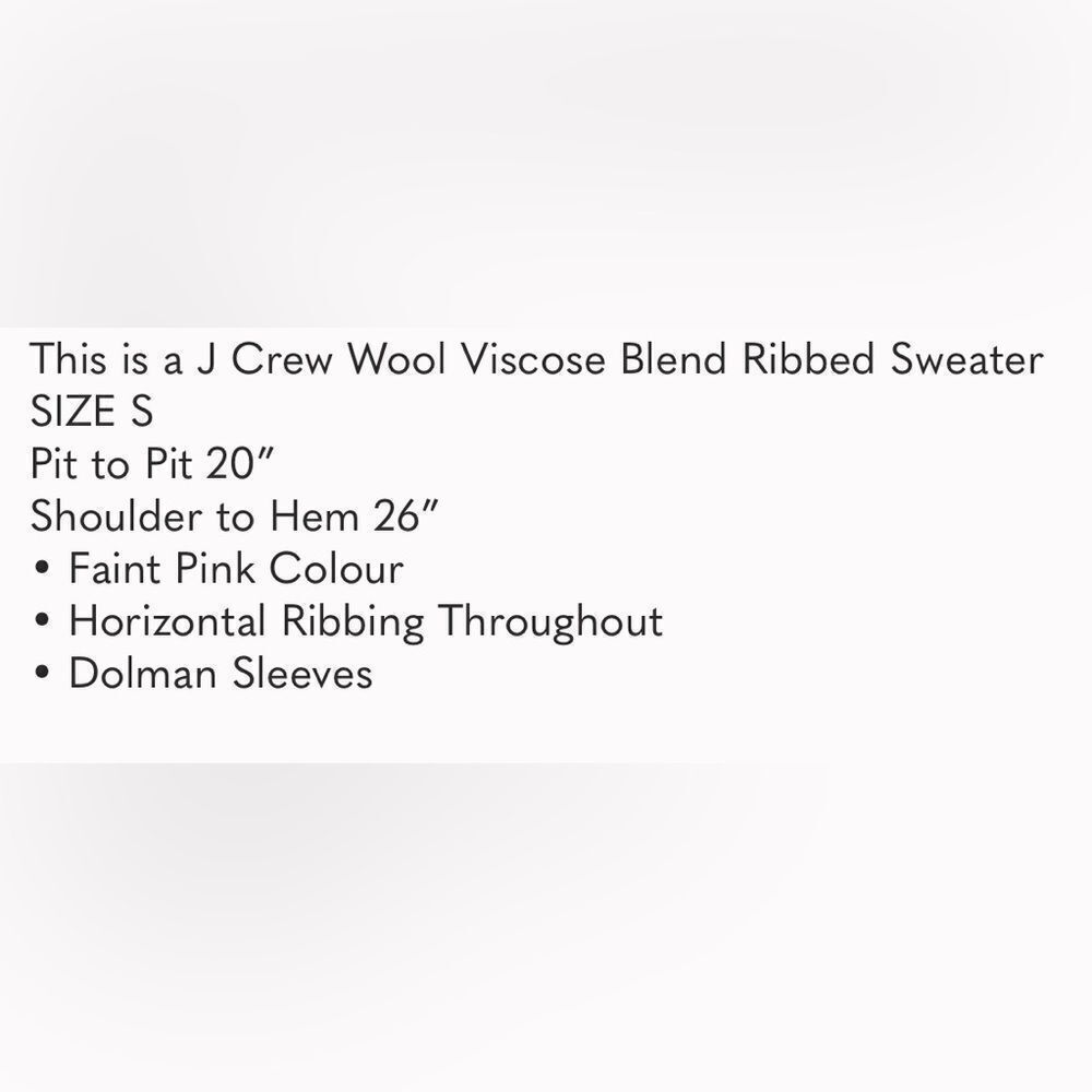 J Crew Wool Viscose Blend Ribbed Sweater - Picture 10 of 10